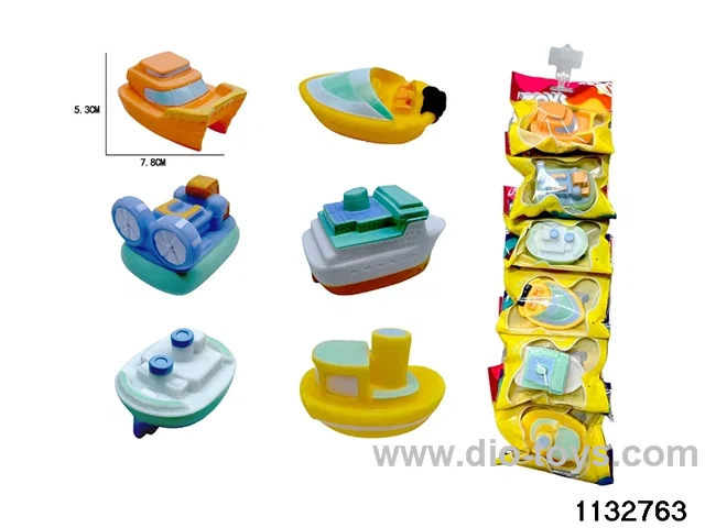 Plastic-lined boats 6pcs