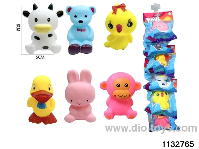 Enameled animals 6pcs