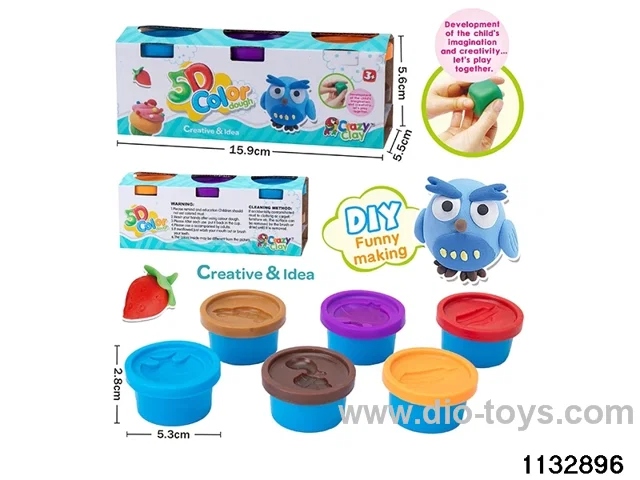 6 colours 1 amp pure clay