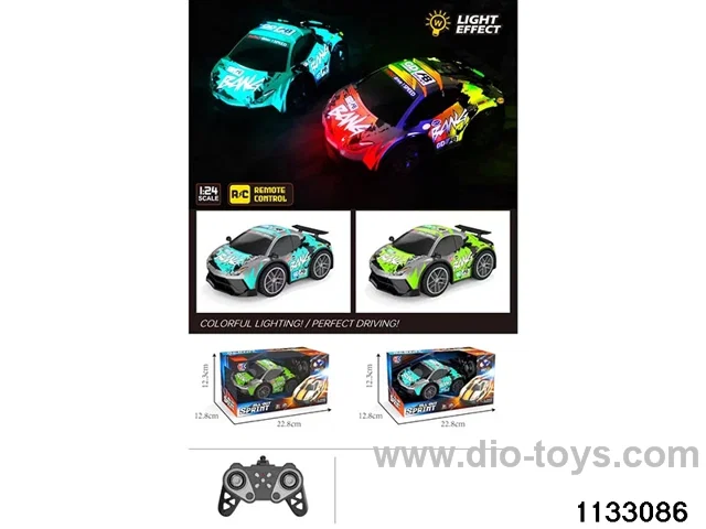 mini-PVC Lamborghini 4ch RC car included 3.7V lithium battery +USB