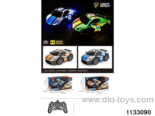 mini-PVC Lamborghini 4ch RC car included 3.7V lithium battery +USB