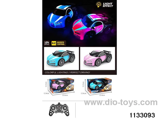 mini-PVC Bugatti 4ch RC car included 3.7V lithium battery +USB