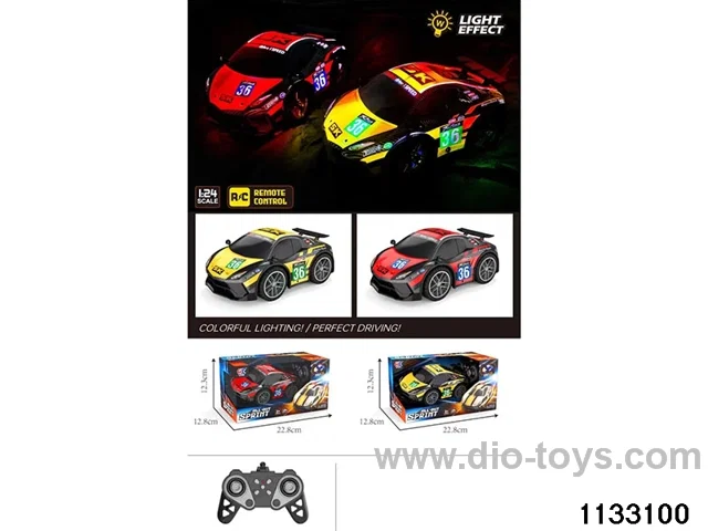 mini-PVC Lamborghini 4ch RC car included 3.7V lithium battery +USB