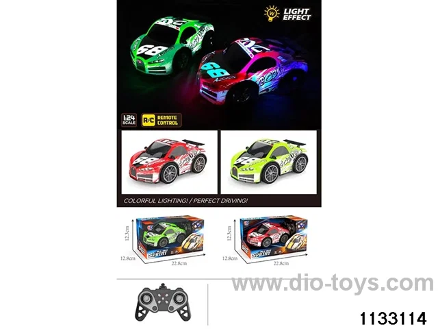 mini-PVC Bugatti 4ch RC car included 3.7V lithium battery +USB