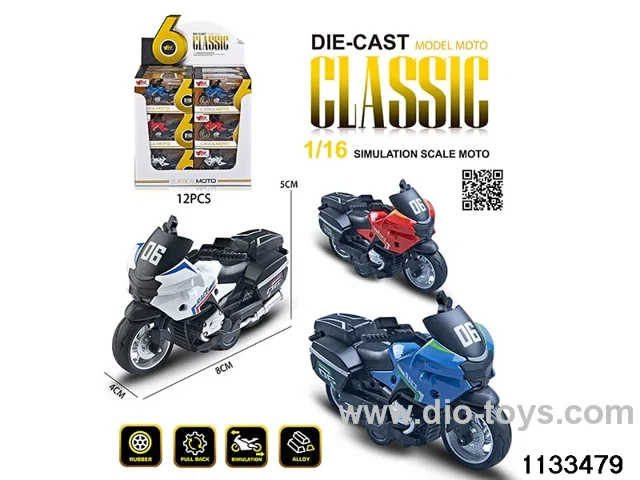 1:16 Alloy pull back car
