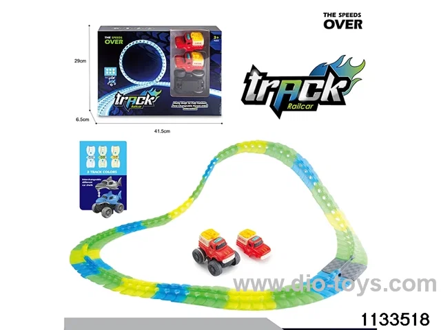 Glow-in-the-dark railcar