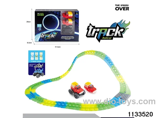 Glow-in-the-dark railcar