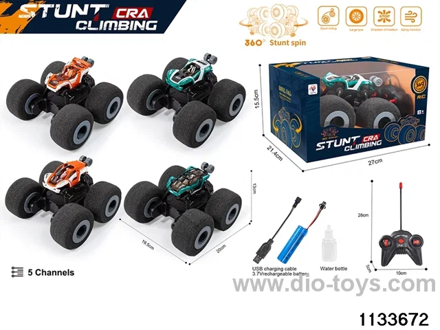 RC Car with Lights and Spray