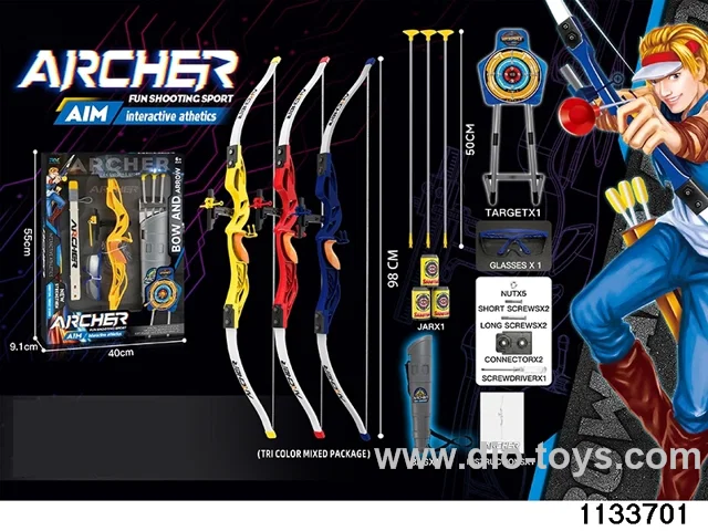 Simulated bow and arrow