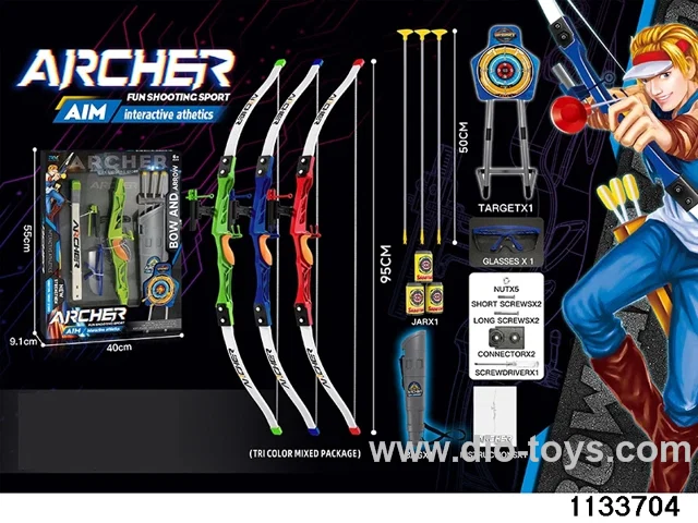 Simulated bow and arrow