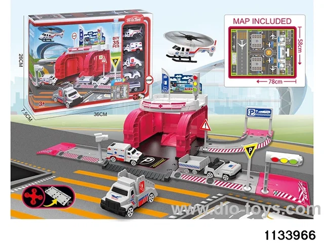 Hospital airfield track set