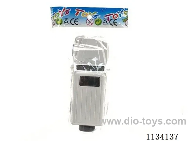 13CM white pull back scooter