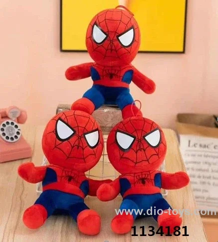 8 inch plush spideman toy in opp bag