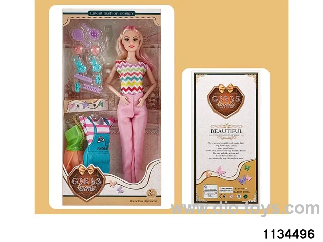 11.5 inch 9 jointed doll set