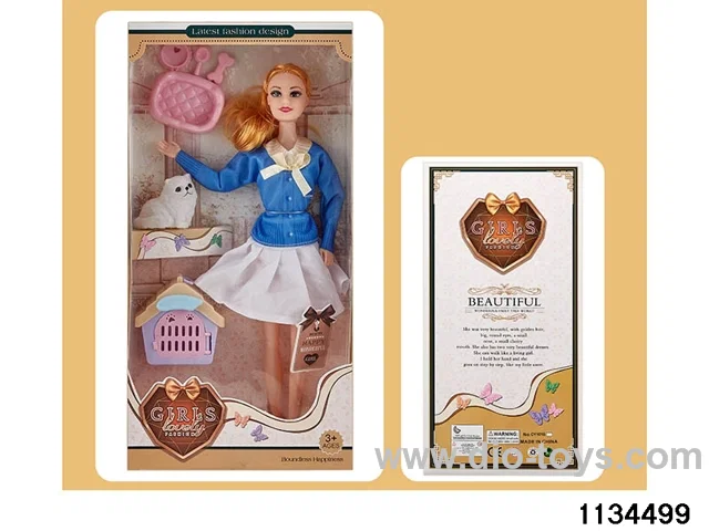 11.5 inch 9 jointed doll set