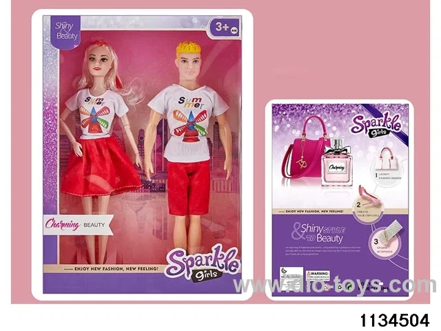 11.5 inch 9 jointed doll set