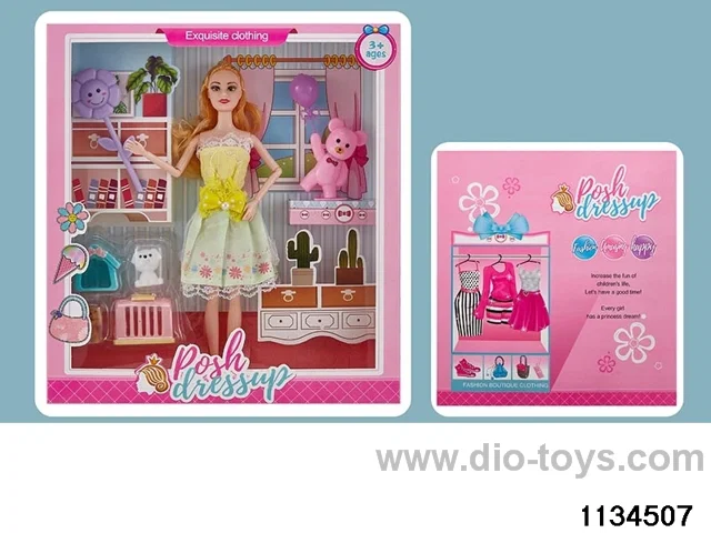 11.5 inch 9 jointed doll set