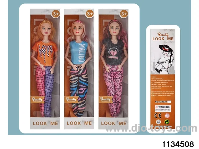 11.5 inch 9 jointed doll set