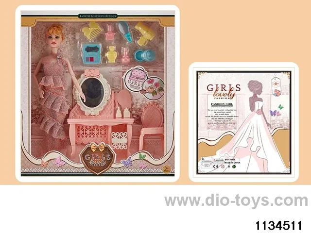 11.5 inch 9 jointed doll set