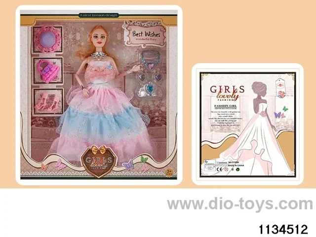 11.5 inch 9 jointed doll set