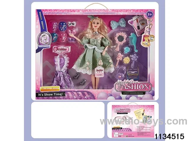 11.5 inch 9 jointed doll set
