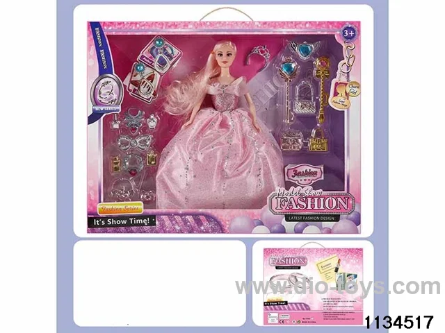 11.5 inch 9 jointed doll set