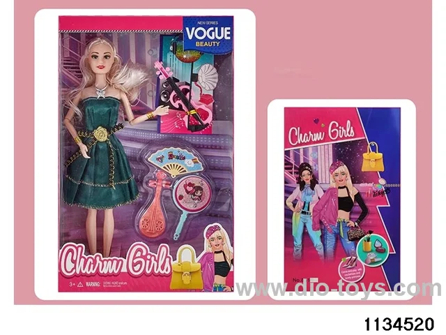 11.5 inch 9 jointed doll set
