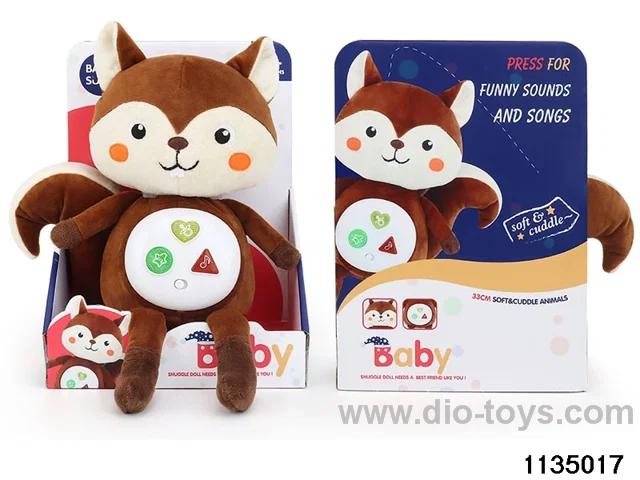 Plush Squirrel with Lights and Music