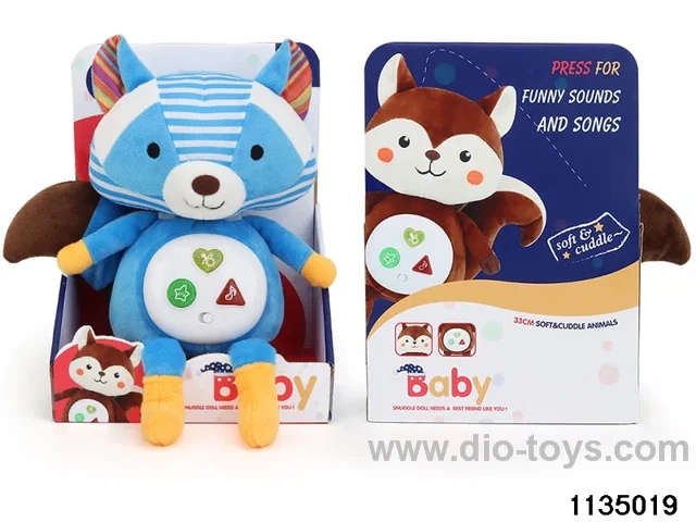 Plush Raccoon with Lights and Music