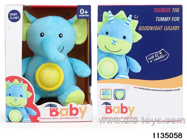 Plush sound and light elephant