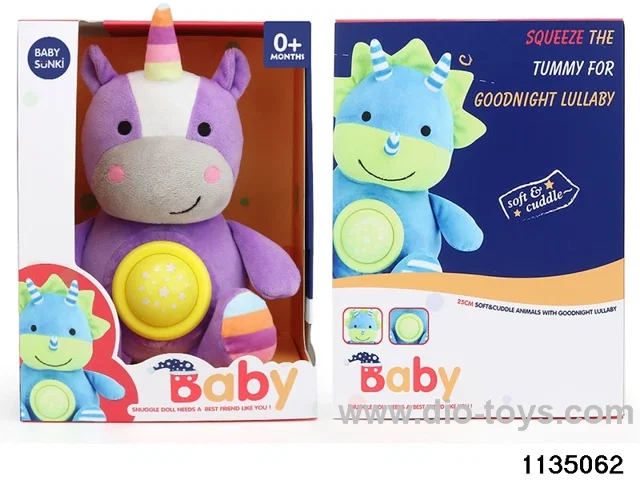 Plush sound and light unicorn