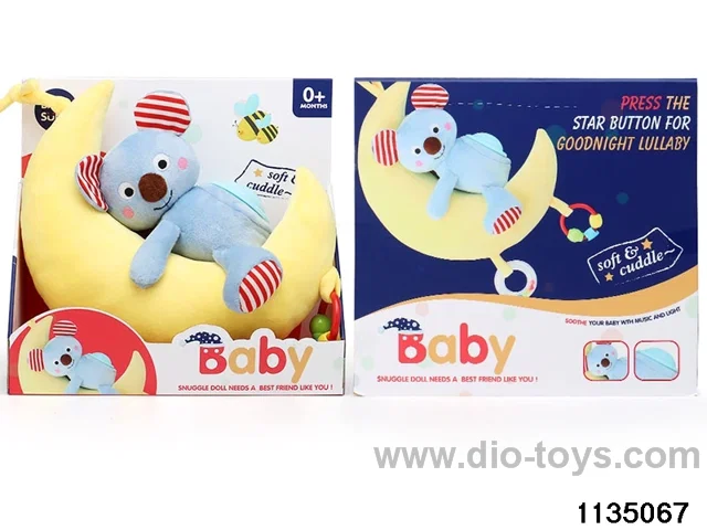 Plush sound and light moon koala