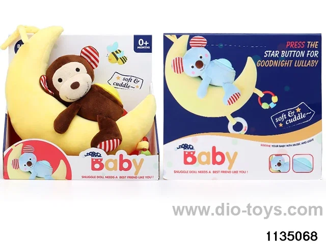 Plush sound and light moon monkey