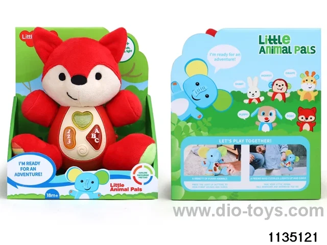 Plush Fox with Lights and Music