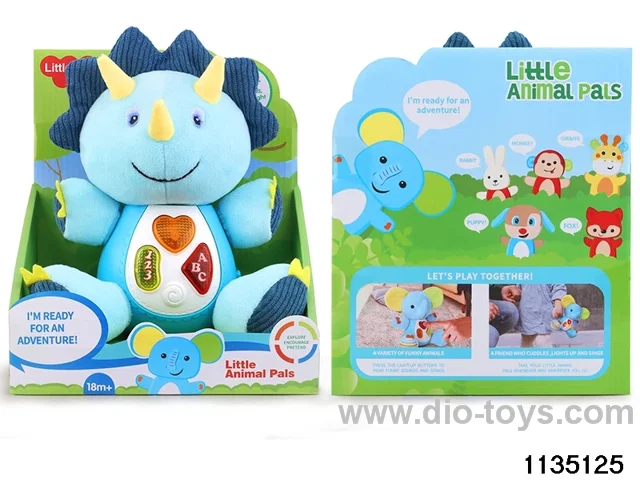Plush dinosaur with lights and music