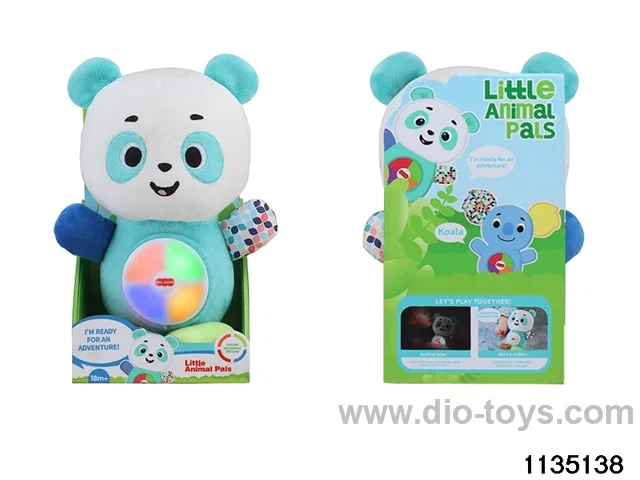Plush panda with lights and music
