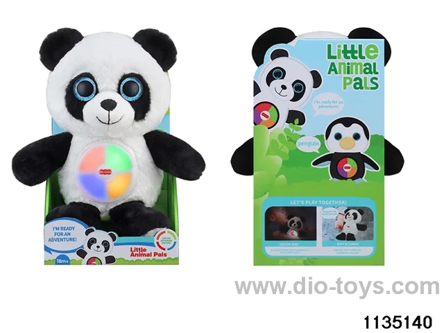 Plush panda with lights and music