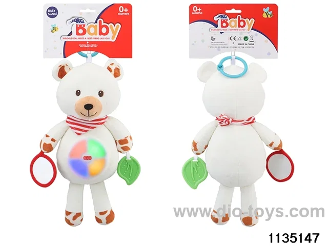 Plush bear with light and music