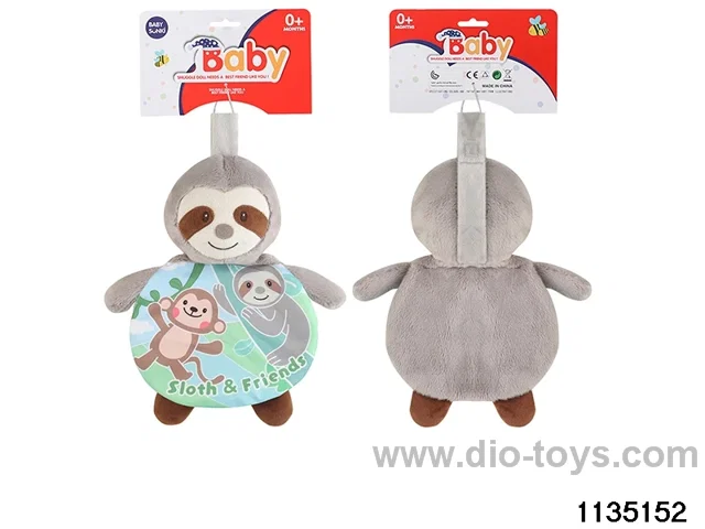 Plush Sloth Baby Cloth Book