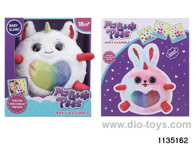 Plush sound and light unicorn with recording function