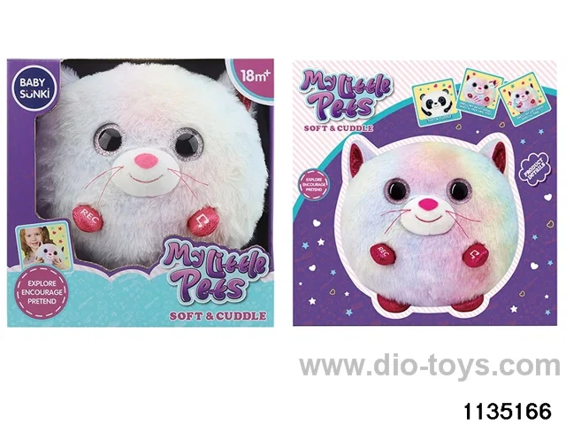 Plush kitten with recording function