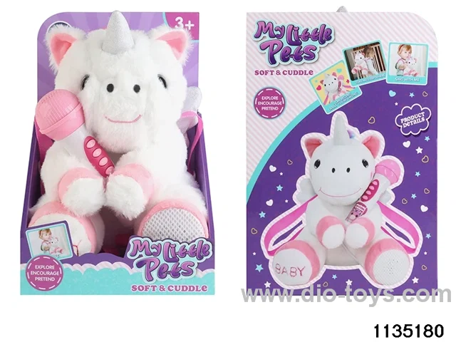 Plush Unicorn Backpack with Lights