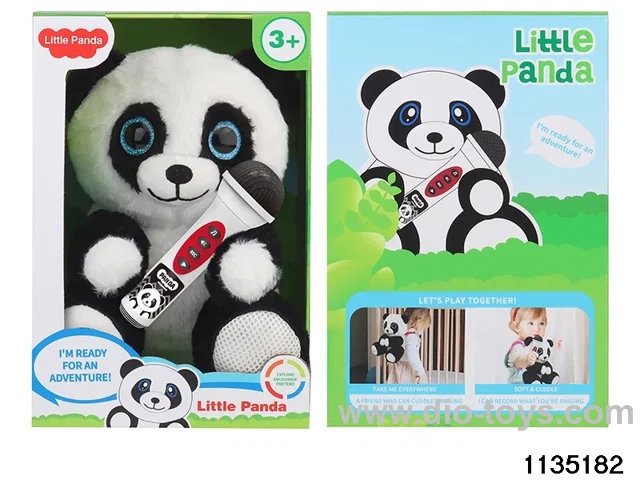Plush Panda Backpack with Lights