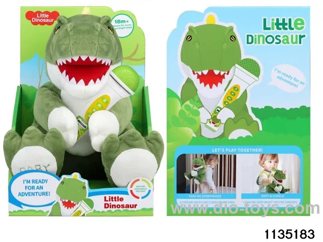 Plush Dinosaur Backpack with Lights