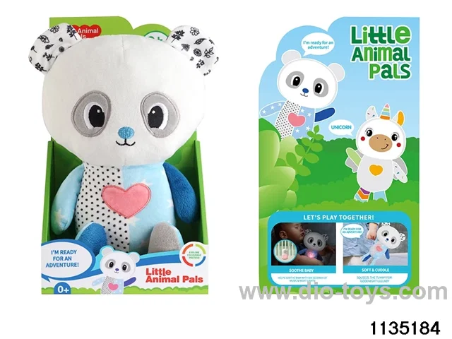 Plush panda with lights and music