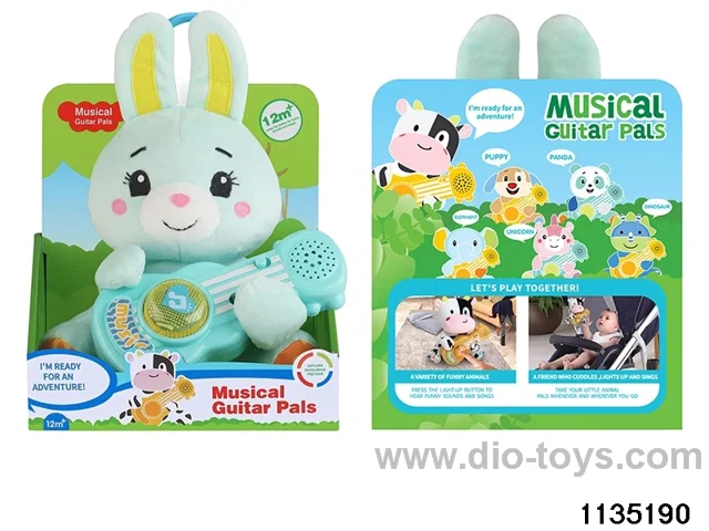 Plush Bunny Guitar with Lights Music