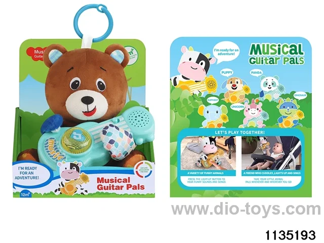 Plush Bear Guitar with Lights Music