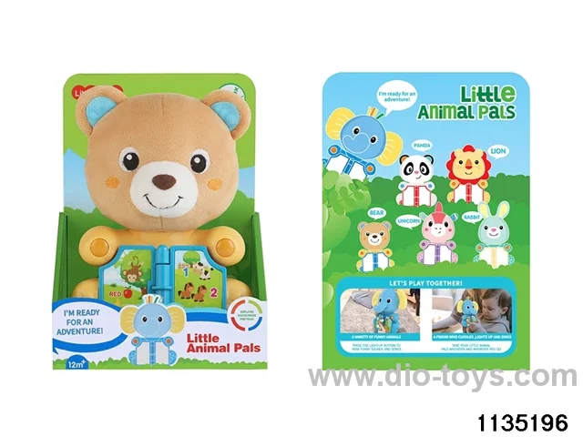 Plush bear with light and music