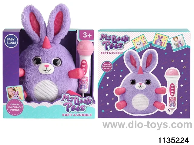 Plush Bunny with Microphone and Lights