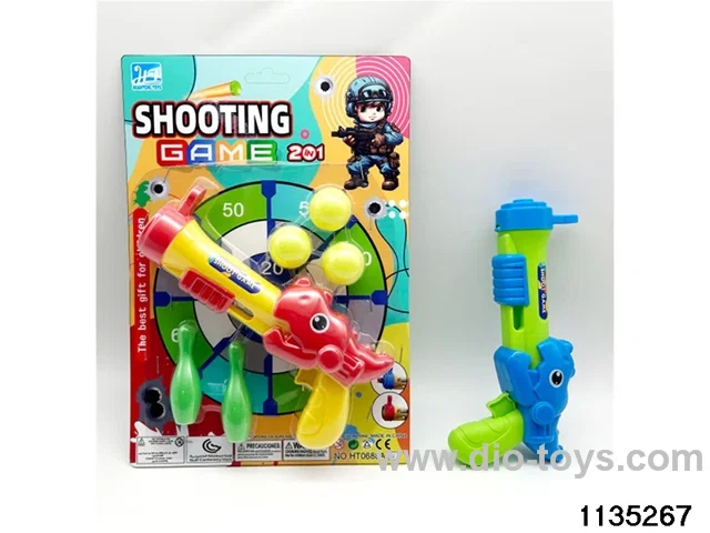 Dinosaur Ping Pong Gun Singles